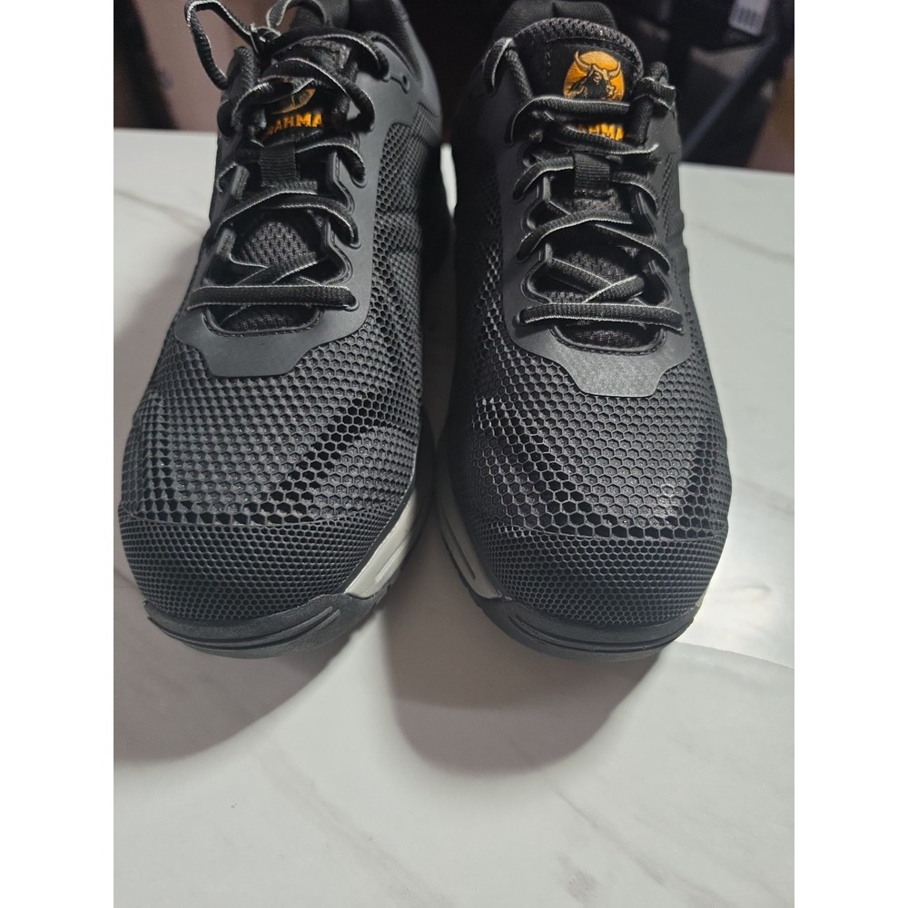 Used Brahma Men's Kamden steel toe work shoes in‎ black mesh Size 10 1/2 - Picture 5 of 8